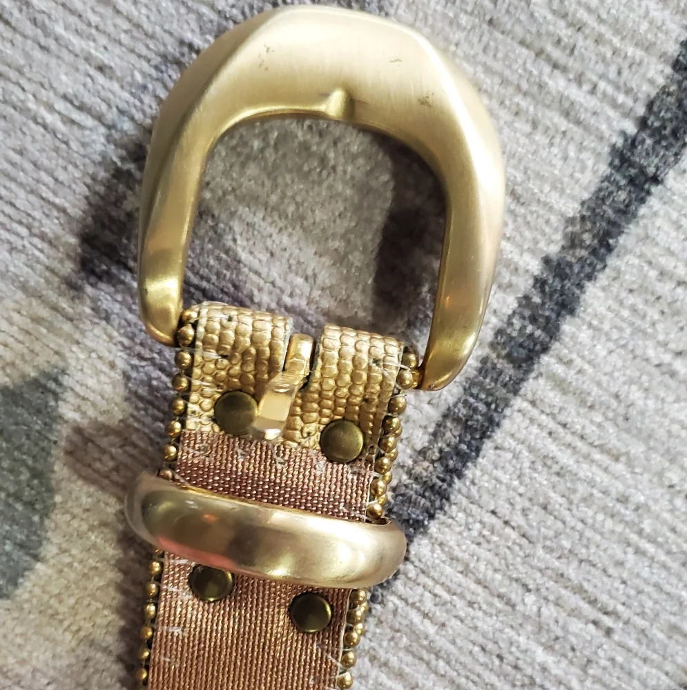 Elite Fresno California Leopard Print and Gold Women's Belt⚜️🤎⚜️Medium - Picture 6 of 8